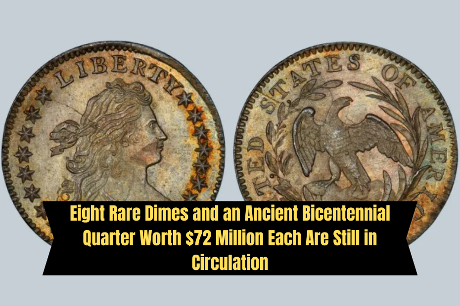 Eight Rare Dimes and an Ancient Bicentennial Quarter Worth $72 Million Each Are Still in Circulation